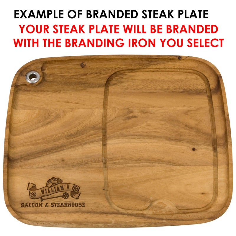 BBQ Fans Letter H Steak Branding Iron - Image 2